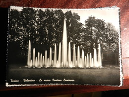 17020) TORINO PARCO DEL VALENTINO NUOVA FONTANA LUMINOSA NON VIAGGIATA 1953 CIRCA - Parks & Gärten