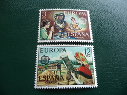 TIMBRES   ESPAGNE   EUROPA      1976    N 1961 / 1962   COTE  2,30  EUROS   NEUFS   LUXE** - 1976