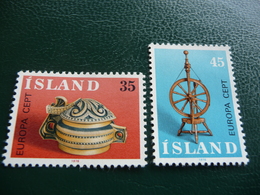 TIMBRES   ISLANDE     EUROPA    1976    N  467 / 468   COTE  3,50  EUROS   NEUFS   LUXE** - 1976