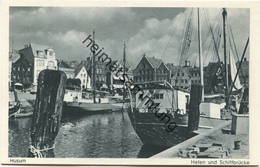 Husum - Hafen Und Schiffbrücke - Verlag Husumer Postkarten-Vereinigung - Husum