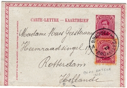 Carte Lettre Entier Postal Bruxelles Belgique 1919 Rotterdam Nederland - Tarjetas 1909-1934