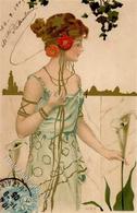 Kirchner, R. Frau Jugendstil  Künstlerkarte 1905 I-II Art Nouveau - Kirchner, Raphael