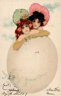 Kirchner, R. Frauen Ei  Künstlerkarte 1902 I-II Femmes - Kirchner, Raphael