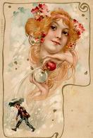 Jugendstil Frau Künstler-Karte I-II Art Nouveau - Zonder Classificatie