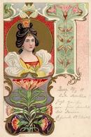 Jugendstil Frau Künstlerkarte 1901 I-II Art Nouveau - Sin Clasificación