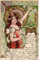 Jugendstil Frau Künstlerkarte 1901 I-II Art Nouveau - Ohne Zuordnung