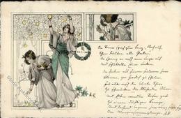 Jugendstil Pallas Athene Künstlerkarte 1900 I-II (fleckig) Art Nouveau - Non Classificati