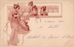 Jugendstil Pallas Athene Künstlerkarte 1901 I-II Art Nouveau - Ohne Zuordnung