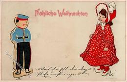 Caspari Kinder Weihnachten Künstlerkarte 1903 I-II Noel - Non Classés