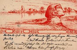 Stechow, Gertrud Egypten Künstlerkarte 1902 I-II - Ohne Zuordnung