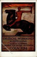 Deutscher Werkbund Köln Stadt (5000) Ausstellung  Künstlerkarte 1914 I-II (Ecke Abgestoßen) Expo - Ohne Zuordnung