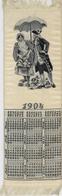 Seide Gewebt Kalender Von 1904 I-II (fleckig) Soie - Non Classificati