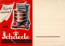 JUNKERASAALFELD,Saale - SCHAEDE Elektra-Waschmaschinen I - Werbepostkarten