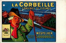 Werbung La Corbeille Gemüse Konserven Künstlerkarte I-II Publicite - Advertising