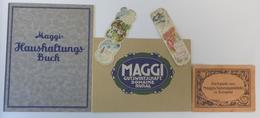 Werbung Maggi Lot Mit 2 Broschüren, 1 Haushaltsbuch Und 2 Lesezeichen I-II Publicite - Publicité