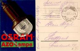 Werbung Osram-AZO-Lampe 1916 I-II Publicite - Werbepostkarten