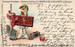 Schokolade Stuttgart (7000) Moser - Roth Lithographie 1900 I-II - Publicité