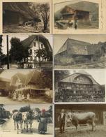 Landwirtschaft Bauernhäuser Und Lanwirtschaftliche Szenen Aus Der Schweiz Partie Von 30 Ansichtskarten I-II Paysans - Exhibitions