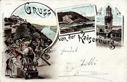 Wein Andernach (5470) Zwerge Kaiserburg Lithographie 1896 I-II (Marke Entfernt) Lutin Vigne - Exhibitions