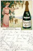 Wein Berlin (1000) Weinstuben Kempinski Künstlerkarte 1905 I-II Vigne - Exhibitions