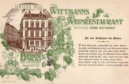 Wein Bonn (5300) Wittmanns Weinrestaurant I-II (Marke Entfernt) Vigne - Exhibitions