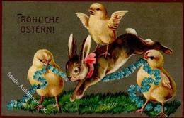 OSTERN - Osterhase-Prägekarte (1032) I-II - Pâques