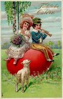 Ostern Kinder  Prägedruck 1910 I-II Paques - Pâques