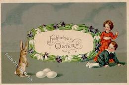 Ostern Kinder Hase  Prägedruck 1913 I-II Paques - Pascua