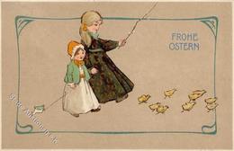 Ostern Kinder Küken  Prägedruck 1906 I-II Paques - Pasen