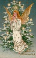 Engel Weihnachten  Prägedruck 1900 I-II Noel Ange - Angels