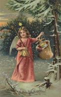 Engel Weihnachten  Prägedruck 1908 I-II Noel Ange - Engel