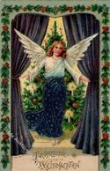 Engel Weihnachten  Prägedruck 1908 I-II Noel Ange - Angeli