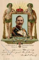Adel KAISER WILHELM - Prägekarte I-II - Royal Families