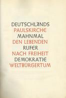 Buch Politik Deutschlands Paulskirche Mahnmal Den Lebenden Rufer Nach Freiheit Demokratie Weltbürgertum 1848 - 1948 Hrsg - Evènements