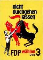 Politik Wahlwerbung FDP 1963 Künstlerkarte I-II - Events