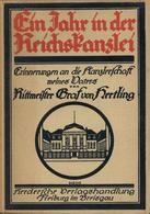 Buch WK I Ein Jahr In Der Reichskanzlei Erinnerungen An Die Kanzlerschaft Meines Vaters Hertling, Carl Graf V. 1919 Herd - Guerre 1914-18