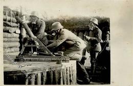WK I Granatwerfer Fotokarte I-II - War 1914-18