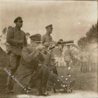 WK I Maschinenpistole Bergmann MP 18  Foto 6x6 Cm I-II R!R! - Weltkrieg 1914-18