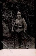 WK I Soldat Bajonett Foto AK 1915 I-II - Guerre 1914-18