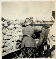 WK I STIRNPANZER Foto 5,5x5,8 Cm I-II R!R! - Guerre 1914-18