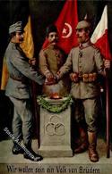 WK I TÜRKEI - Patriotika 3er-Bündnis Ein Volk Von Brüdern I - Guerre 1914-18