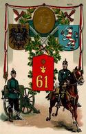 Regiment Darmstadt (6100) Nr. 61 2. Großh. Hess. Feld Artl. Regt. 1915 I-II - Regiments