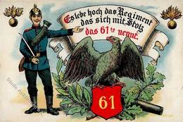 Regiment Darmstadt (6100) Nr. 61 Feldartillerie-Regt. 1915 II (Eckbug) - Regimente