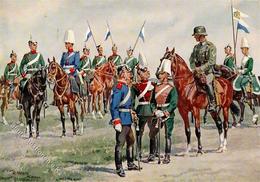 Regiment Ehem. 17. (Bayr.) Reiter Regt. U. Seine Tradition Sing. Merte, O. Künstlerkarte I-II - Regiments