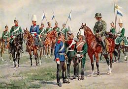 Regiment Ehem. 17. (Bayr.) Reiter Regt. U. Seine Tradition Sing. Merte, O. Künstlerkarte I-II - Régiments