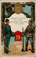Regiment Erlangen (8520) Nr. 19 Königl. Bayrisches Inf. Regt. König Viktor Emanuel III. Von Italien  I-II - Regiments