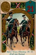 Regiment Forbach (57600) Frankreich Nr. 21 Rhein. Train Abteilung 1914 I-II - Regiments