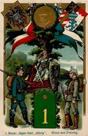 Regiment Freising (8050) Nr. 1 Bayer. Jäger Batl. König 1915 I-II - Regiments