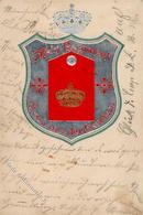 Regiment Gruss Aus Der Garnison 1910 I-II (fleckig) Montagnes - Regimente