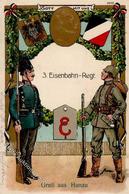 Regiment Hanau (6450) Nr. 3 Eisenbahn Regt.  1915 I-II Chemin De Fer - Régiments